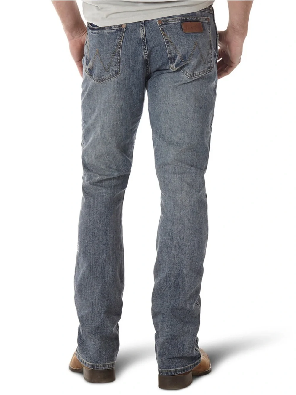 Wrangler Men's Retro Stretch Low Rise Slim Fit 5Pkt Boot Cut Jeans 36x32 Western